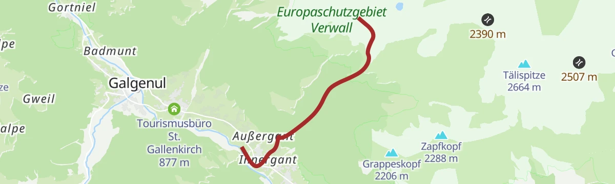 Route map: St. Gallenberg - Rosßberg